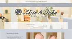 Desktop Screenshot of bestattungen-kleinundsohn.de